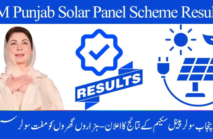 CM Punjab Solar Panel Scheme Results 2025 Announced – Thousands of Homes to Get Free Solar Systems This October