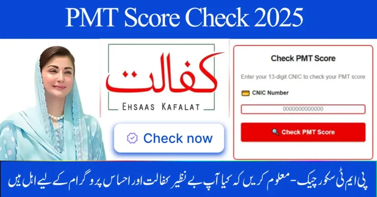 PMT Score Check 2025 – Find Out If You Qualify for Benazir Kafalat & Ehsaas Program in October Update